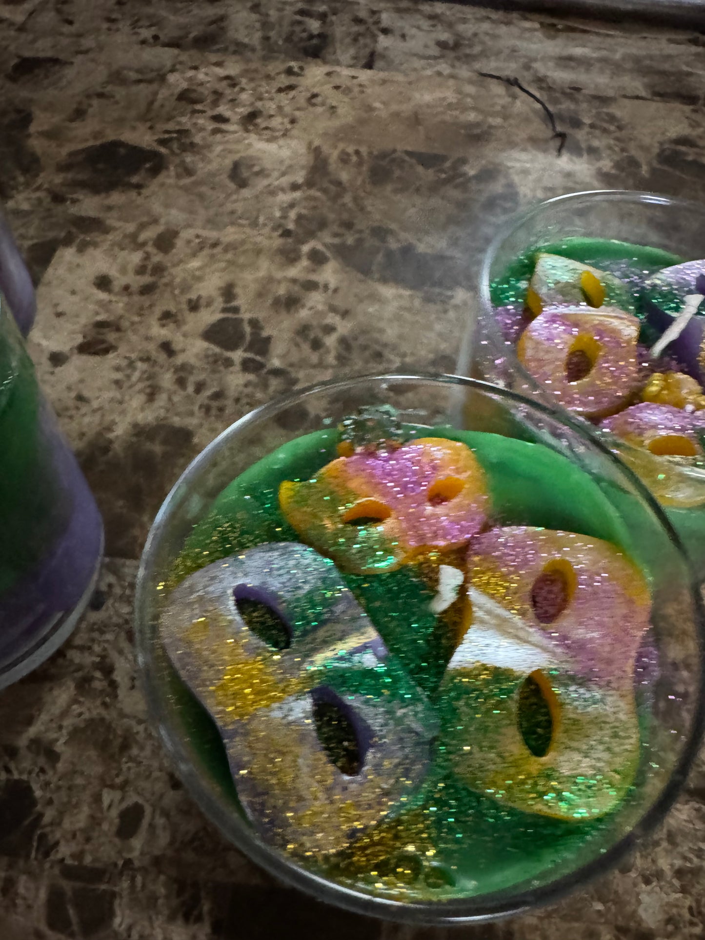 Mardi Gras Candle