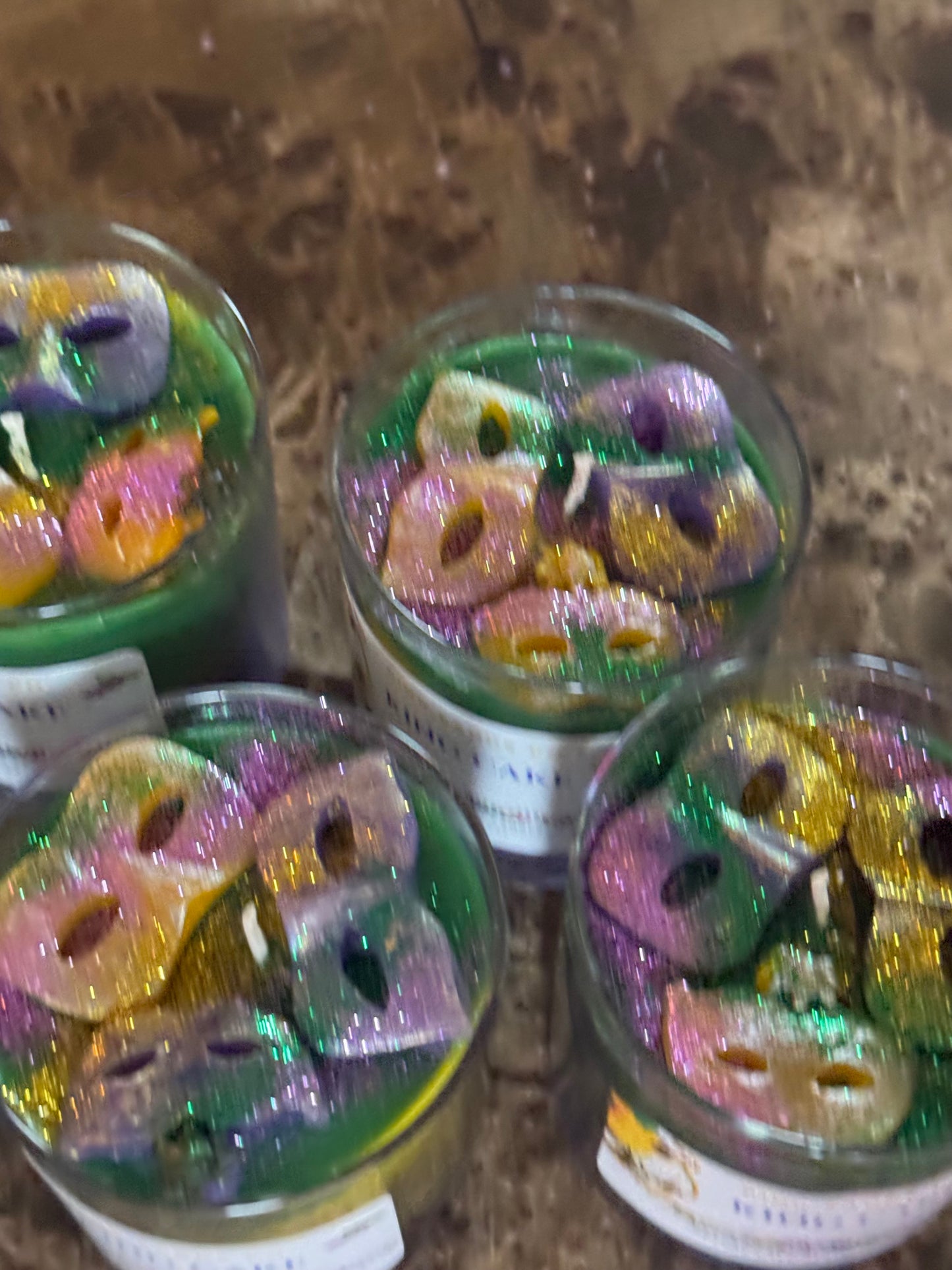 Mardi Gras Candle