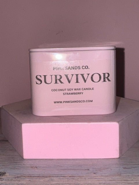Breast Cancer Tin - Strawberry Scent