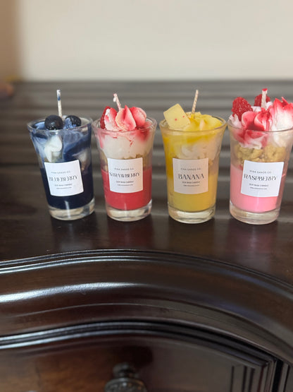 Fruity Parfait Candles Set of 4
