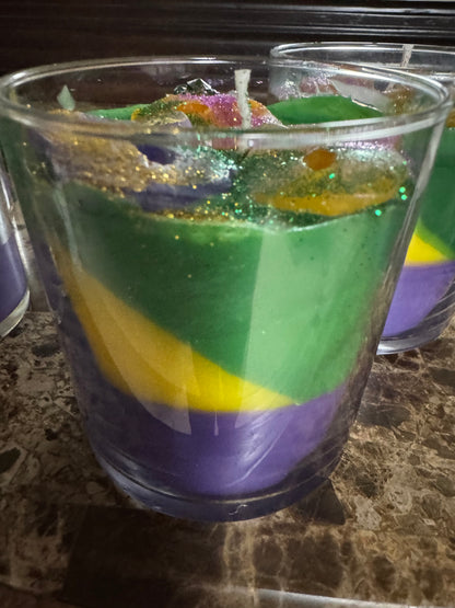 Mardi Gras Candle