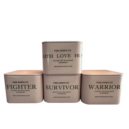 Breast Cancer Tin - Strawberry Scent