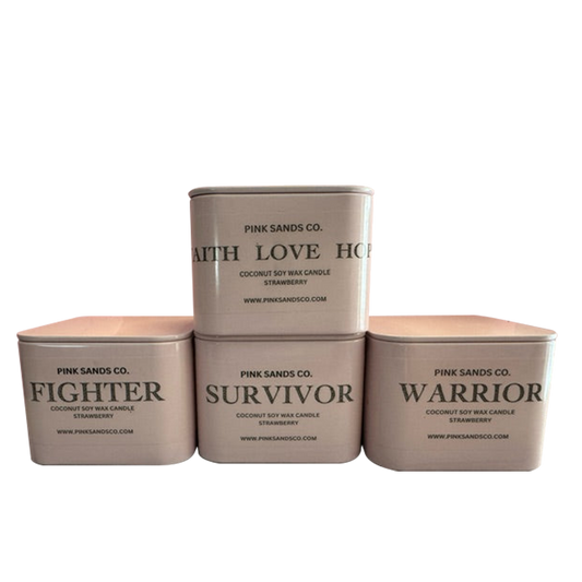 Breast Cancer Tin - Strawberry Scent