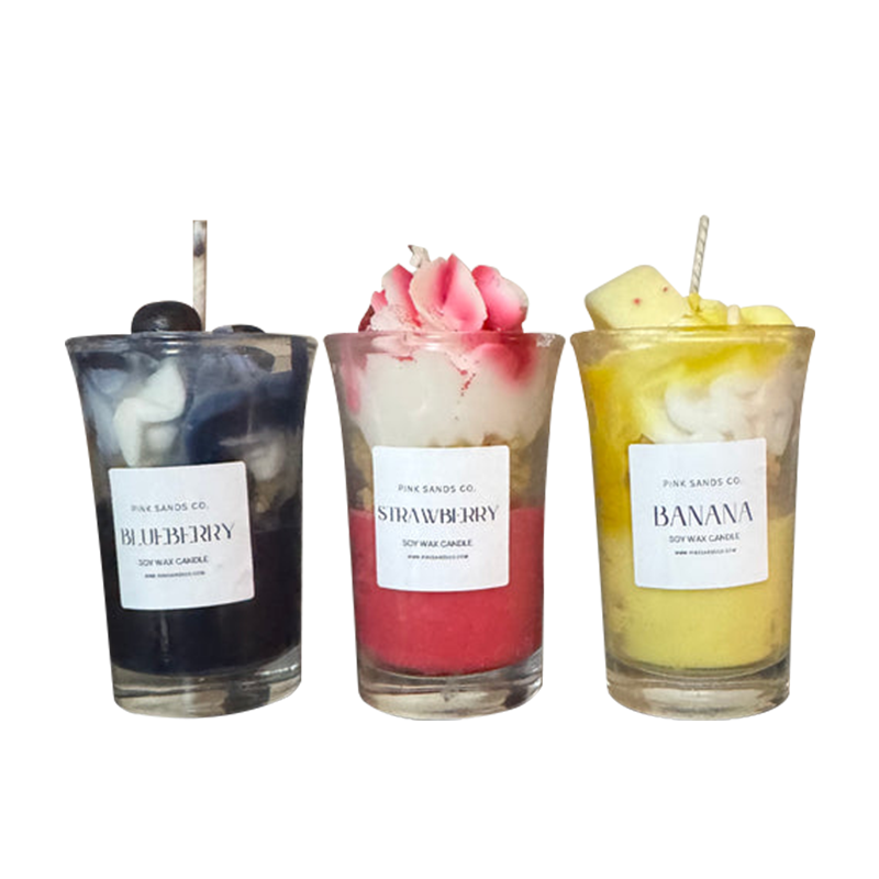 Fruity Parfait Candles Set of 4