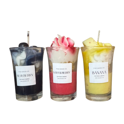 Fruity Parfait Candles Set of 4