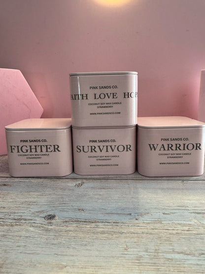 Breast Cancer Tin - Strawberry Scent