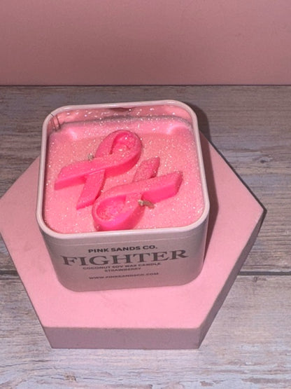 Breast Cancer Tin - Strawberry Scent