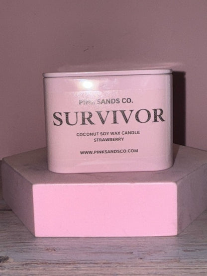Breast Cancer Tin - Strawberry Scent