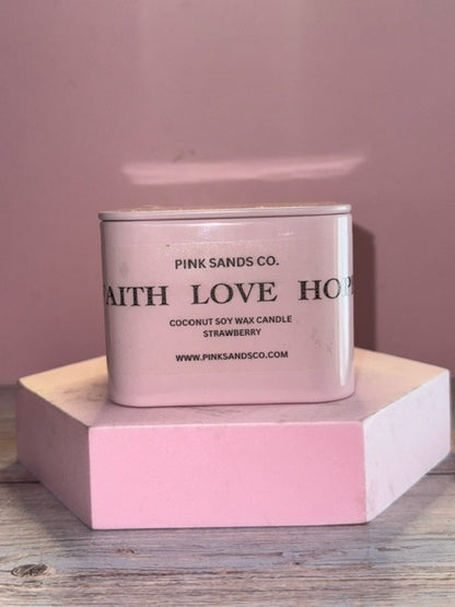 Breast Cancer Tin - Strawberry Scent