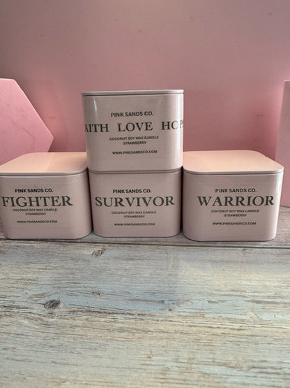 Breast Cancer Tin - Strawberry Scent