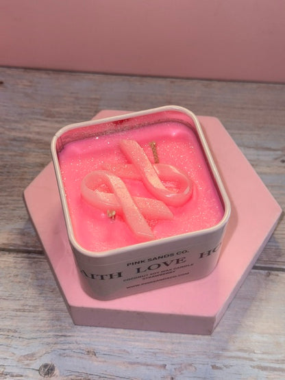 Breast Cancer Tin - Strawberry Scent