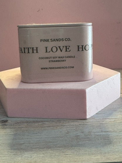 Breast Cancer Tin - Strawberry Scent