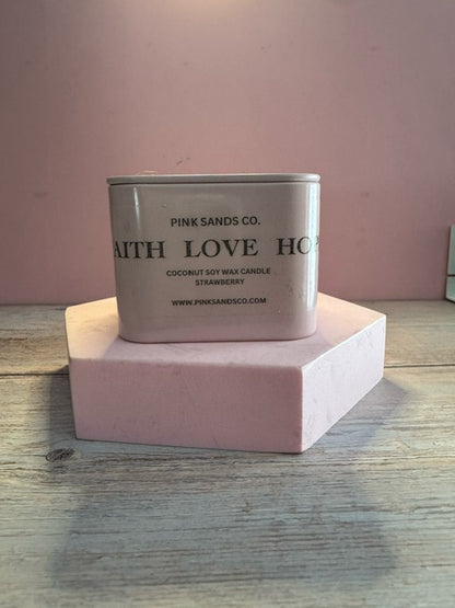 Breast Cancer Tin - Strawberry Scent