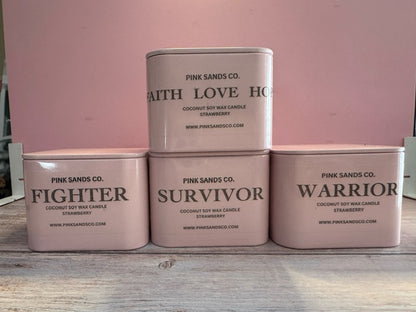 Breast Cancer Tin - Strawberry Scent
