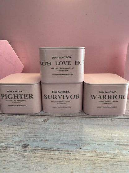 Breast Cancer Tin - Strawberry Scent