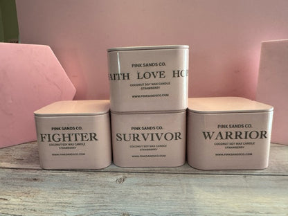 Breast Cancer Tin - Strawberry Scent