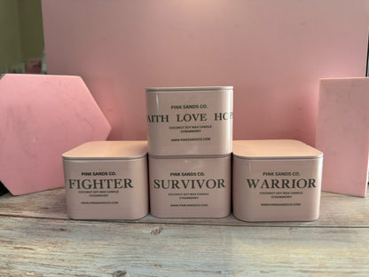 Breast Cancer Tin - Strawberry Scent