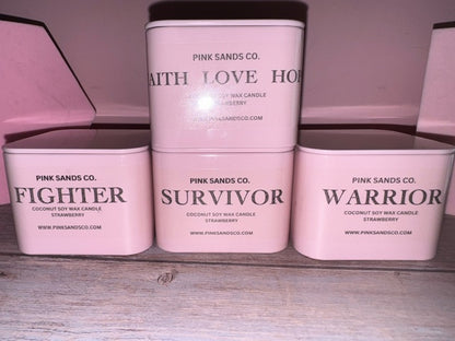 Breast Cancer Tin - Strawberry Scent